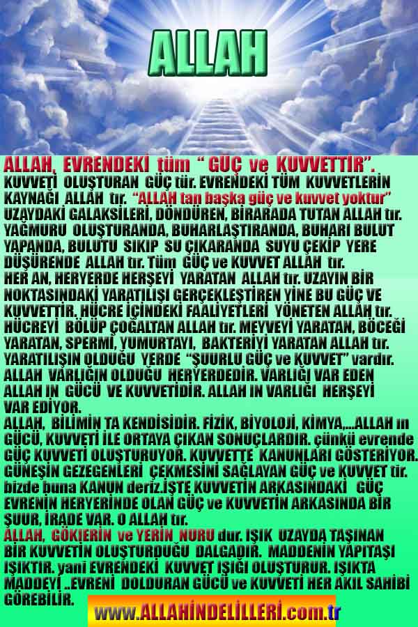Allah varlığının delilleri